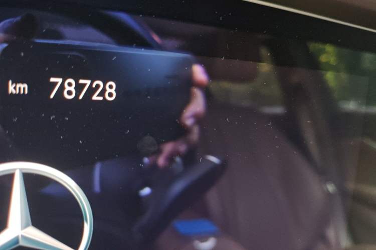 Used Mercedes-Benz E-Class 2021 E 300 L Stylish Model Odometer Close Up