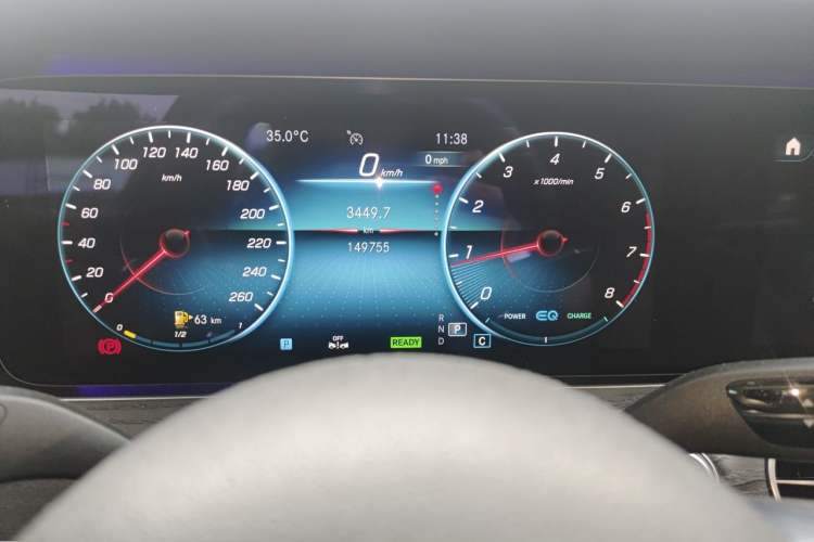 Used Mercedes-Benz E-Class 2021 E 260 L Sport Edition Odometer Close Up