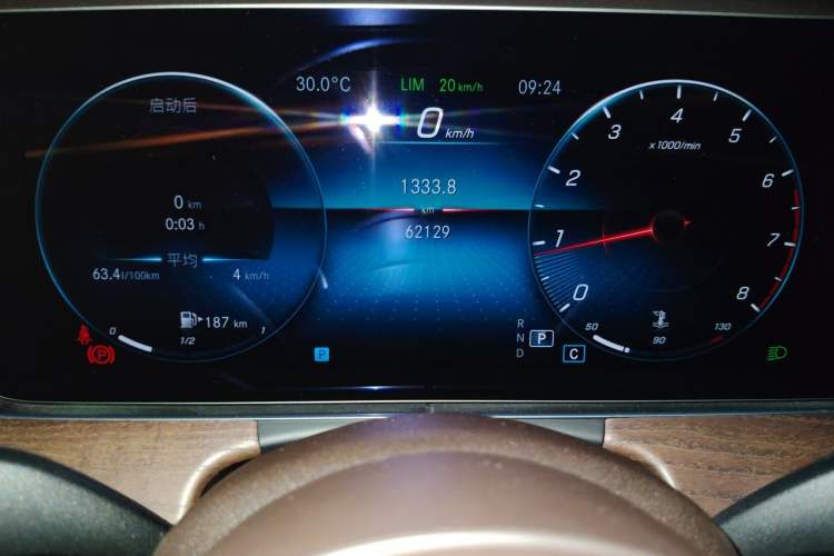 Used Mercedes-Benz E-Class 2021 Facelift E 300 L Stylish Edition Odometer Close Up