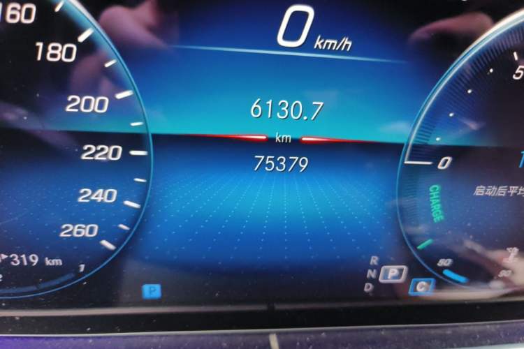 Used Mercedes-Benz E-Class 2021 E 300 L Stylish Model Odometer Close Up