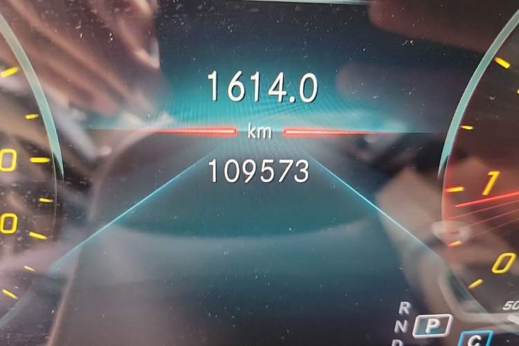 Used Mercedes-Benz E-Class 2021 E 300 L Luxury Model Odometer Close Up