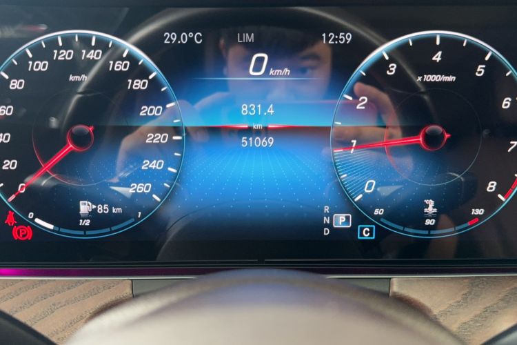 Used Mercedes-Benz E-Class 2021 Restyled E 300 L Luxury Edition Odometer Close Up