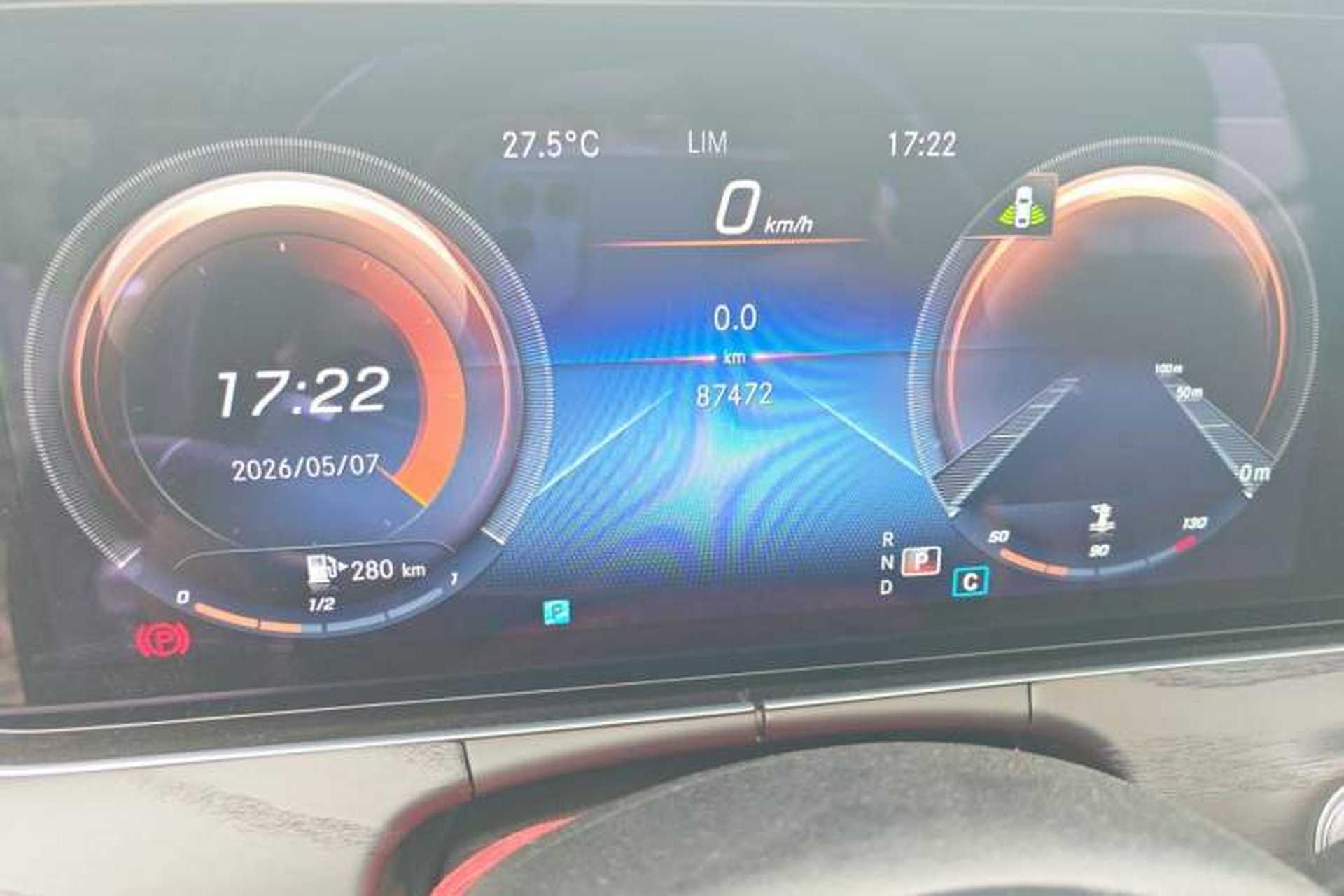 Used Mercedes-Benz E-Class 2021 Restyled E 300 L Sporty and Stylish Edition Odometer Close Up