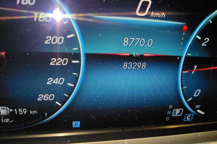 Used Mercedes-Benz E-Class 2021 Updated E 260 Fashion Sport Edition Odometer Close Up