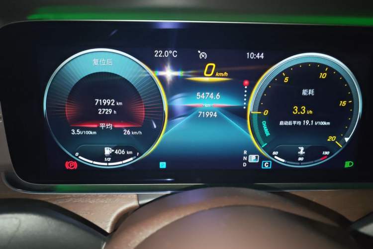 Used Mercedes-Benz E-Class 2021 E 300 L Luxury Model Odometer Close Up