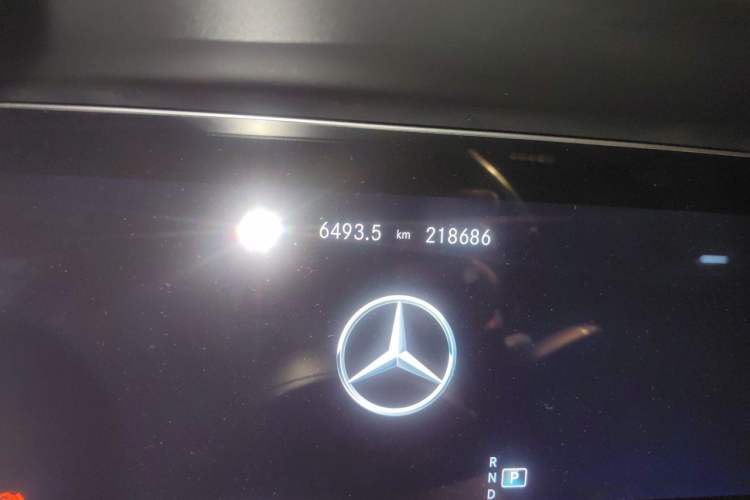 Used Mercedes-Benz E-Class 2021 E 300 L Sporty and Stylish Model Odometer Close Up