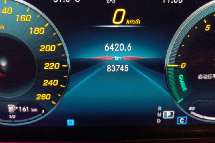 Used Mercedes-Benz E-Class 2021 Facelift E 300 L Stylish Edition Odometer Close Up
