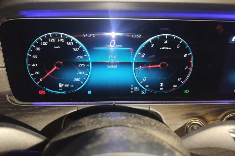 Used Mercedes-Benz E-Class 2021 E 300 L Sport Luxury Edition Odometer Close Up