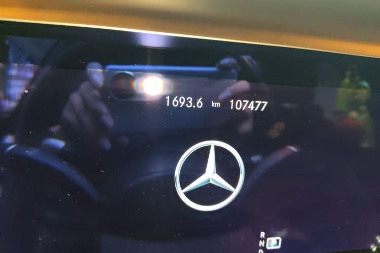 Used Mercedes-Benz E-Class 2021 E 300 L Sporty and Stylish Model Odometer Close Up