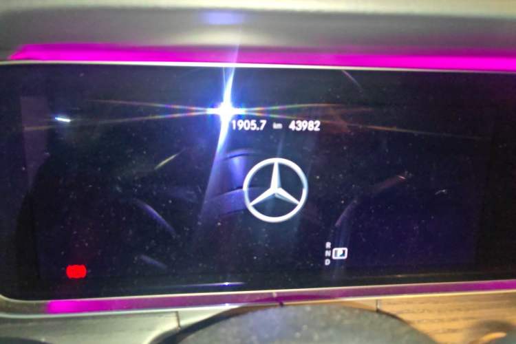 Used Mercedes-Benz E-Class 2021 E 300 L Sporty and Stylish Model Odometer Close Up