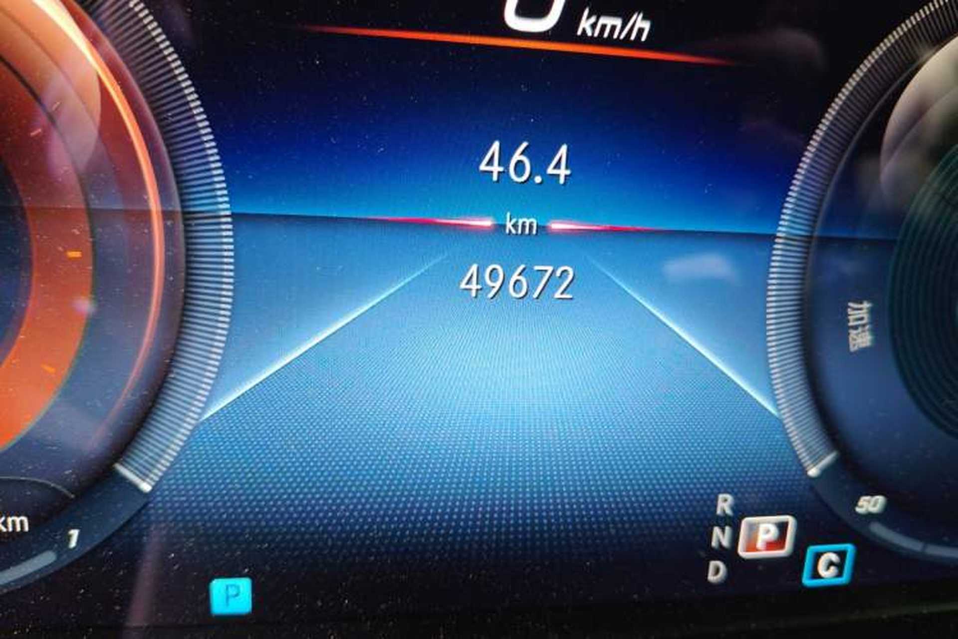 Used Mercedes-Benz E-Class 2021 E 300 L Stylish Model Odometer Close Up