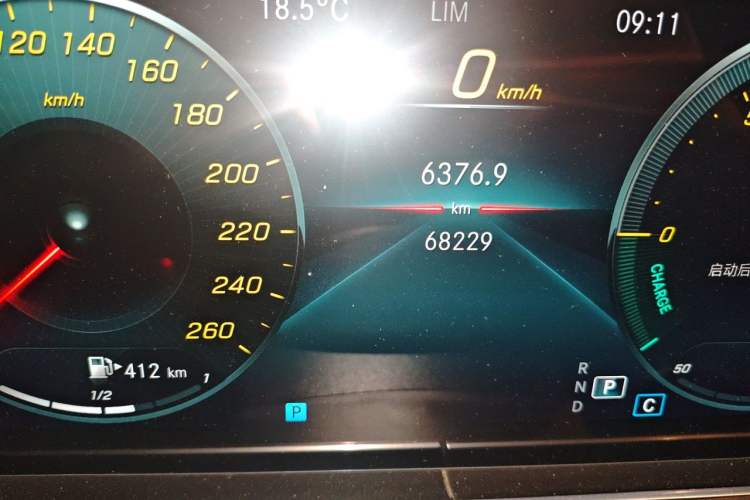 Used Mercedes-Benz E-Class 2021 Restyled E 300 L Sport Luxury Edition Odometer Close Up
