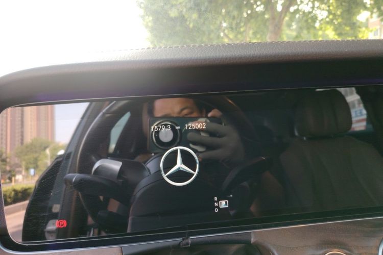 Used Mercedes-Benz E-Class 2021 E 300 L Sporty and Stylish Model Odometer Close Up