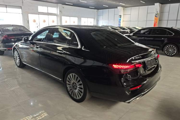 Used Mercedes-Benz E-Class 2021 E 300 L Stylish Model Rear Left 45 Deg