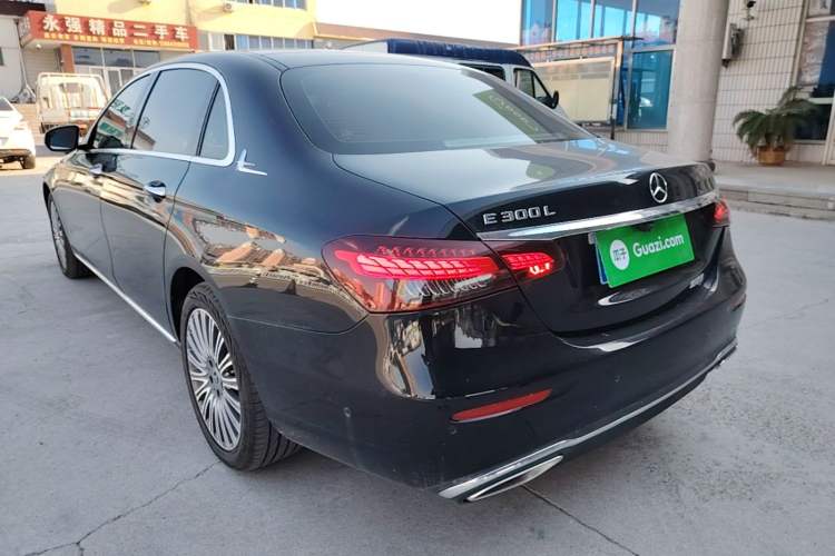 Used Mercedes-Benz E-Class 2021 E 300 L Stylish Model Rear Left 45 Deg