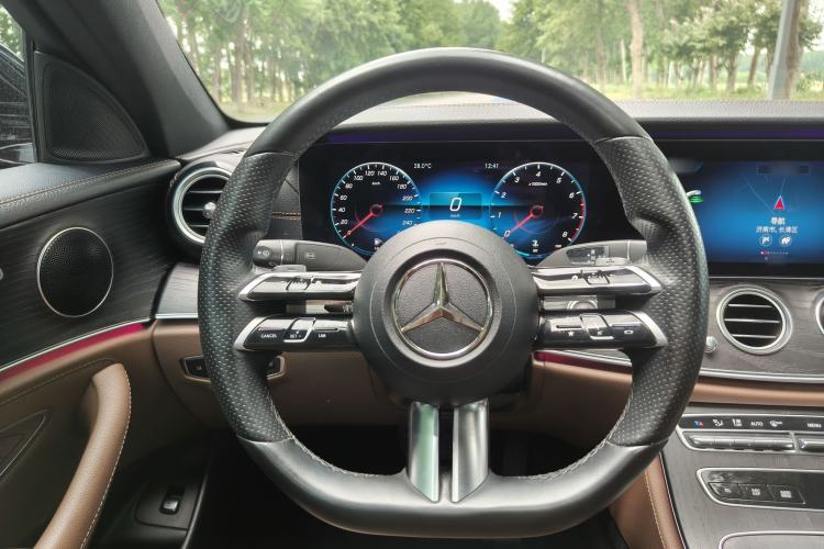 Used Mercedes-Benz E-Class 2021 E 300 L Sporty and Stylish Model Steering Wheel