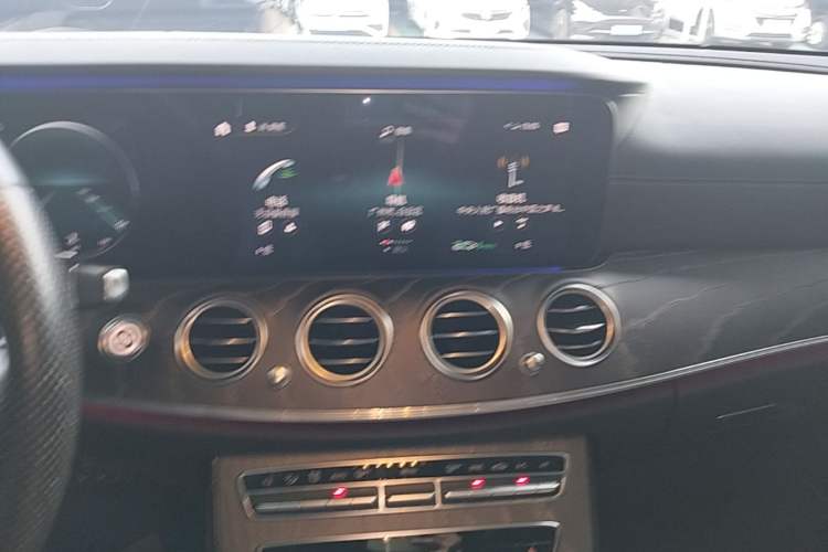 Used Mercedes-Benz E-Class 2021 E 300 L Sporty and Stylish Model Audio And AC Panel