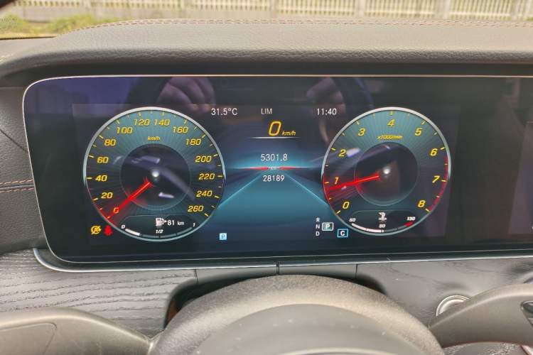 Used Mercedes-Benz E-Class 2021 Facelift E 260 Coupe Odometer Close Up