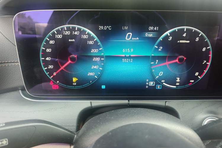 Used Mercedes-Benz E-Class 2021 Restyled E 300 Sport Edition Odometer Close Up