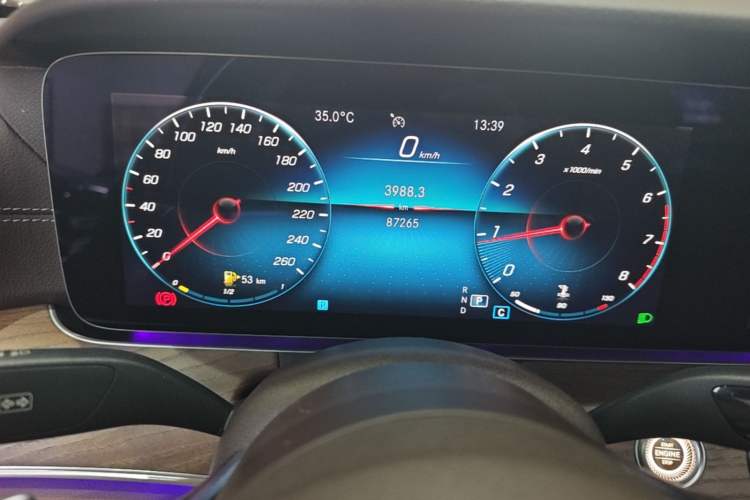 Used Mercedes-Benz E-Class 2021 Facelift E 260 L Odometer Close Up