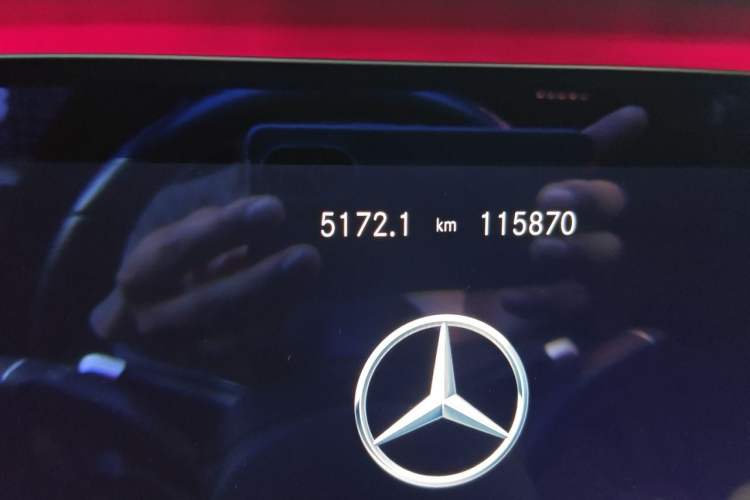 Used Mercedes-Benz E-Class 2021 E 300 L Sporty and Stylish Model Odometer Close Up