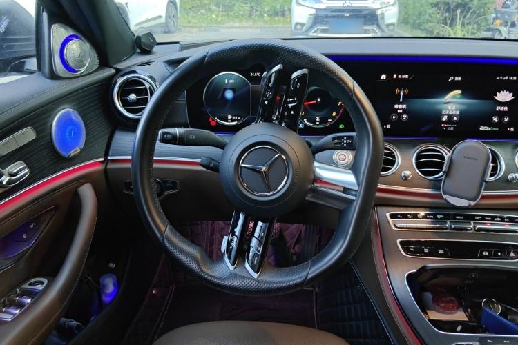 Used Mercedes-Benz E-Class 2021 E 300 L Sporty and Stylish Model Steering Wheel