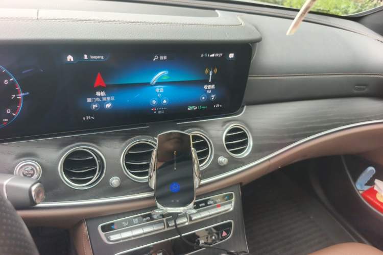 Used Mercedes-Benz E-Class 2021 E 300 L Sporty and Stylish Model Audio And AC Panel