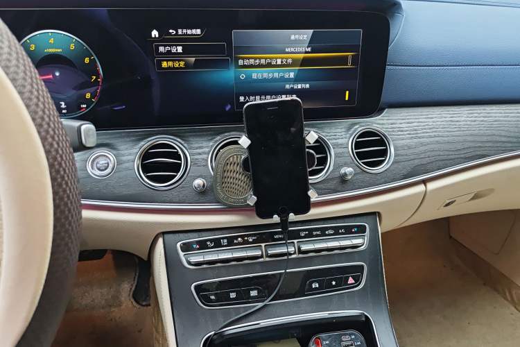 Used Mercedes-Benz E-Class 2021 E 300 L Sporty and Stylish Model Audio And AC Panel
