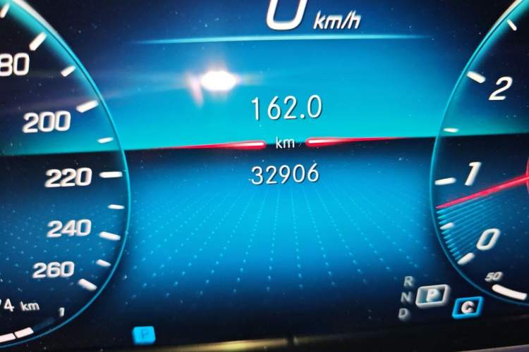 Used Mercedes-Benz E-Class 2021 Facelift E 260 Coupe Odometer Close Up