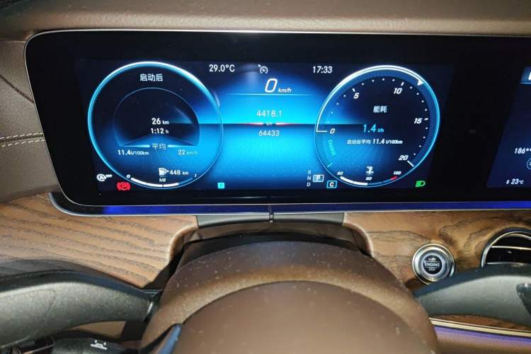 Used Mercedes-Benz E-Class 2021 Facelift E 300 L Stylish Edition Odometer Close Up