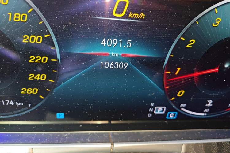 Used Mercedes-Benz E-Class 2021 Updated E 260 Fashion Sport Edition Odometer Close Up
