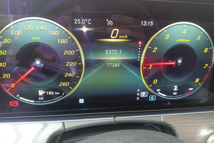 Used Mercedes-Benz E-Class 2021 Updated E 260 Fashion Sport Edition Odometer Close Up