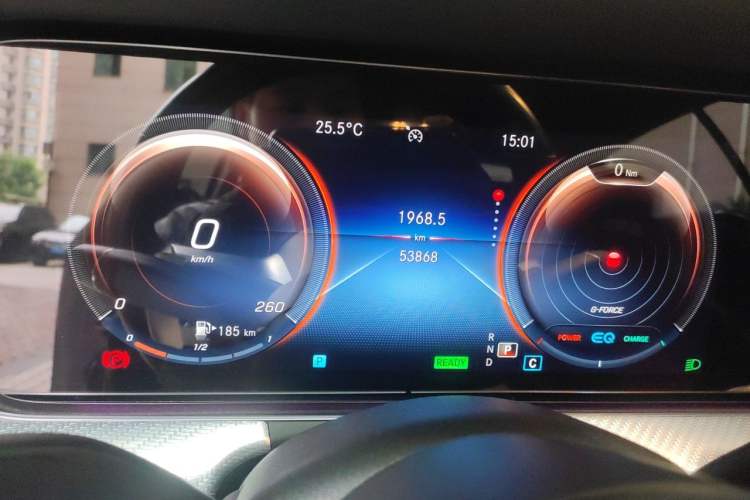 Used Mercedes-Benz E-Class 2021 E 260 Coupe Odometer Close Up