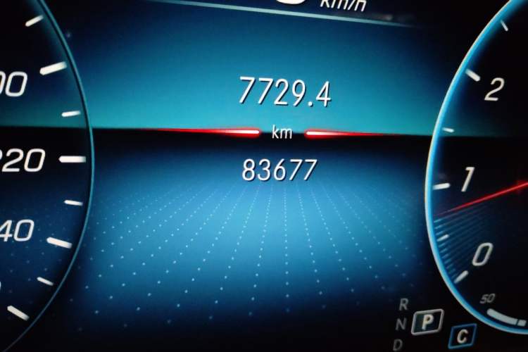 Used Mercedes-Benz E-Class 2021 Facelift E 260 L Odometer Close Up