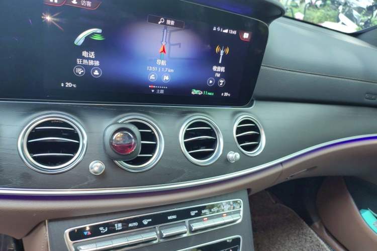 Used Mercedes-Benz E-Class 2021 E 300 L Sporty and Stylish Model Audio And AC Panel