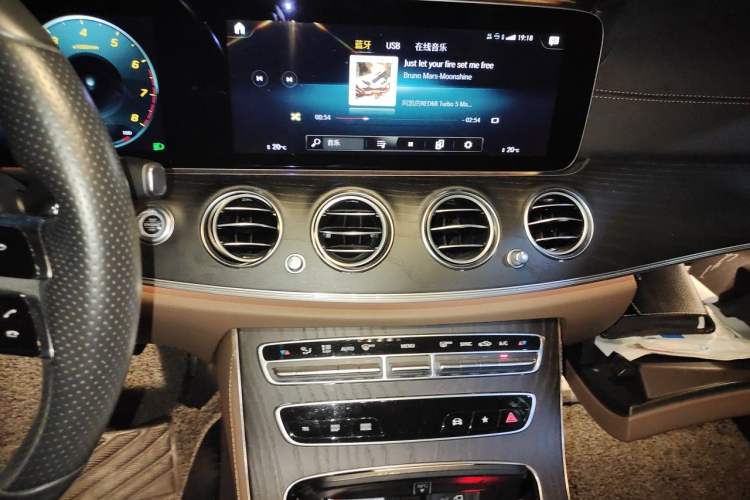 Used Mercedes-Benz E-Class 2021 E 300 L Sporty and Stylish Model Audio And AC Panel