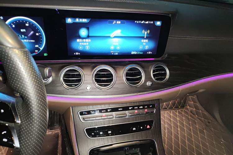 Used Mercedes-Benz E-Class 2021 E 300 L Sporty and Stylish Model Audio And AC Panel