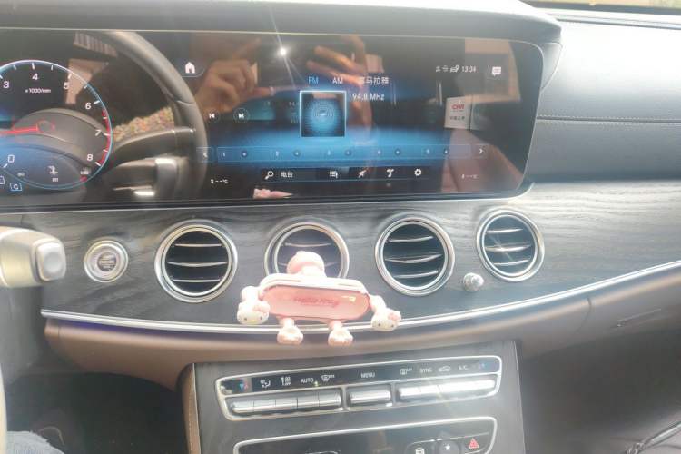 Used Mercedes-Benz E-Class 2021 E 300 L Sporty and Stylish Model Audio And AC Panel