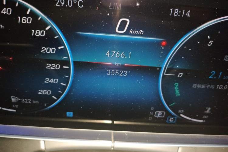 Used Mercedes-Benz E-Class 2021 Updated E 260 Fashion Sport Edition Odometer Close Up