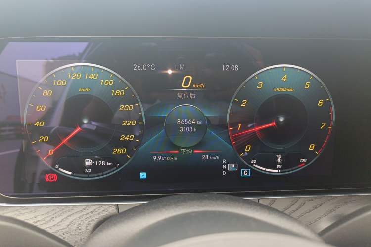 Used Mercedes-Benz E-Class 2021 E 260 Stylish Sports Edition Odometer Close Up