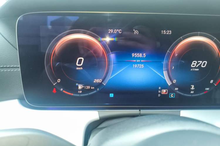 Used Mercedes-Benz E-Class 2021 Facelift E 260 Coupe Odometer Close Up