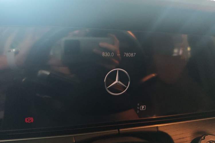 Used Mercedes-Benz E-Class 2021 E 300 L Sporty and Stylish Model Odometer Close Up