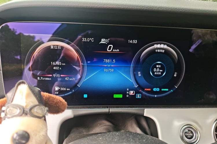 Used Mercedes-Benz E-Class 2021 E 260 Coupe Odometer Close Up