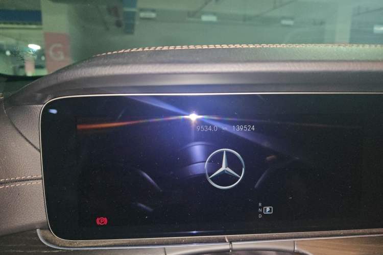 Used Mercedes-Benz E-Class 2021 E 300 L Sporty and Stylish Model Odometer Close Up
