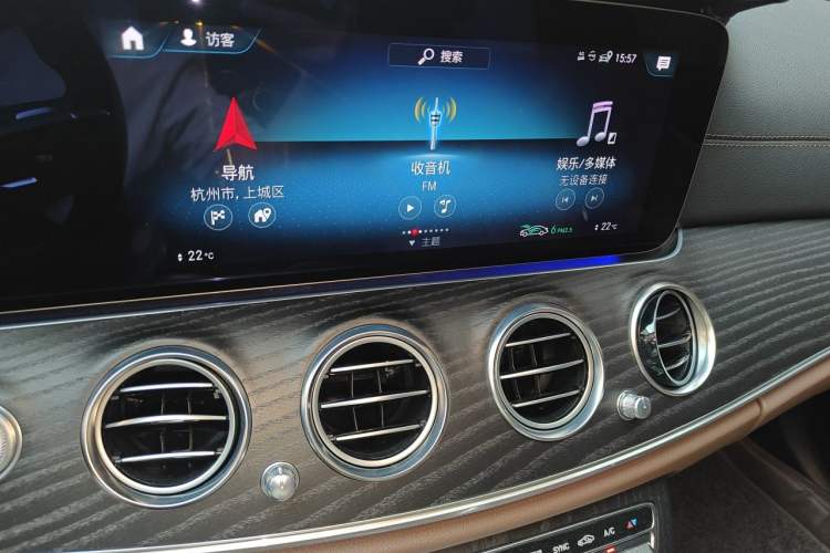 Used Mercedes-Benz E-Class 2022 Second Facelift E 300 L Sport Luxury Edition Audio And AC Panel