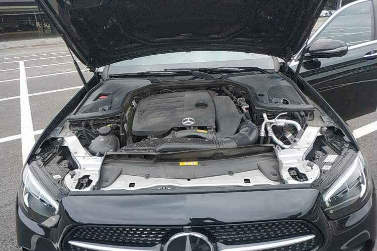 Used Mercedes-Benz E-Class 2022 E 300 L Sporty and Stylish Model Engine Bay