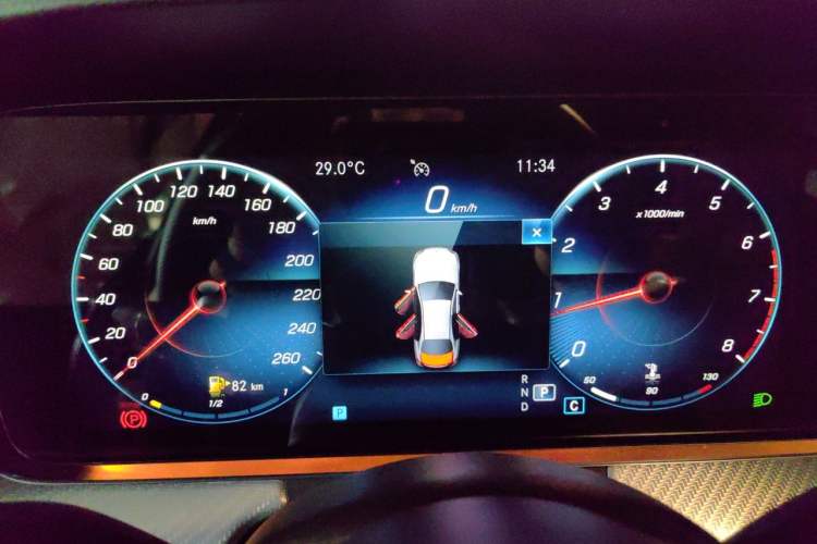 Used Mercedes-Benz E-Class 2022 Second Facelift E 300 L Sporty and Stylish Edition Instrument Cluster