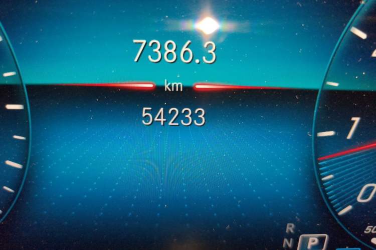 Used Mercedes-Benz E-Class 2022 E 300 L Luxury Model Odometer Close Up