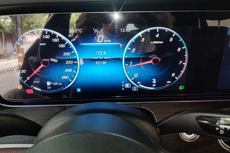 Used Mercedes-Benz E-Class 2022 Revised E 300 L Sporty and Stylish Edition Odometer Close Up