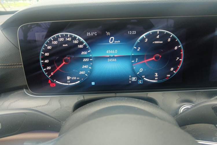 Used Mercedes-Benz E-Class 2022 E 300 Stylish Sports Edition Odometer Close Up